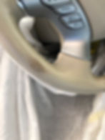 BEFORE: recoloured steering wheel