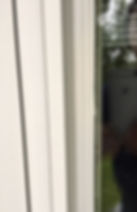 AFTER: cracked window frame