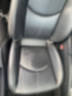 BEFORE: water damaged leather