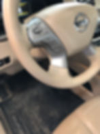 AFTER: recoloured steering wheel