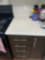 AFTER: burn hole in laminate