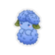 Blue Hydrangea Plantie Die-Cut Stickies