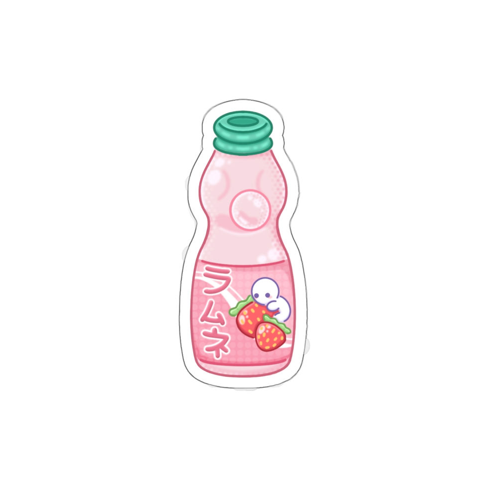 Thumbnail:  Bubble Berry Ramune Die-Cut Stickies