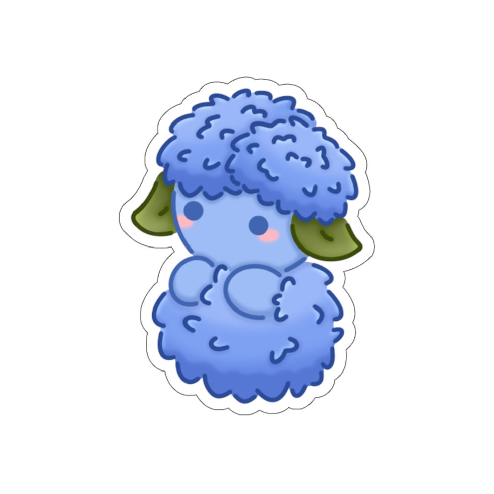 Thumbnail: Blue Hydrangea Plantie Die-Cut Stickies