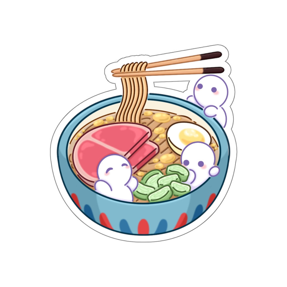 Thumbnail: Yummy Ham Ramen Die-Cut Stickies