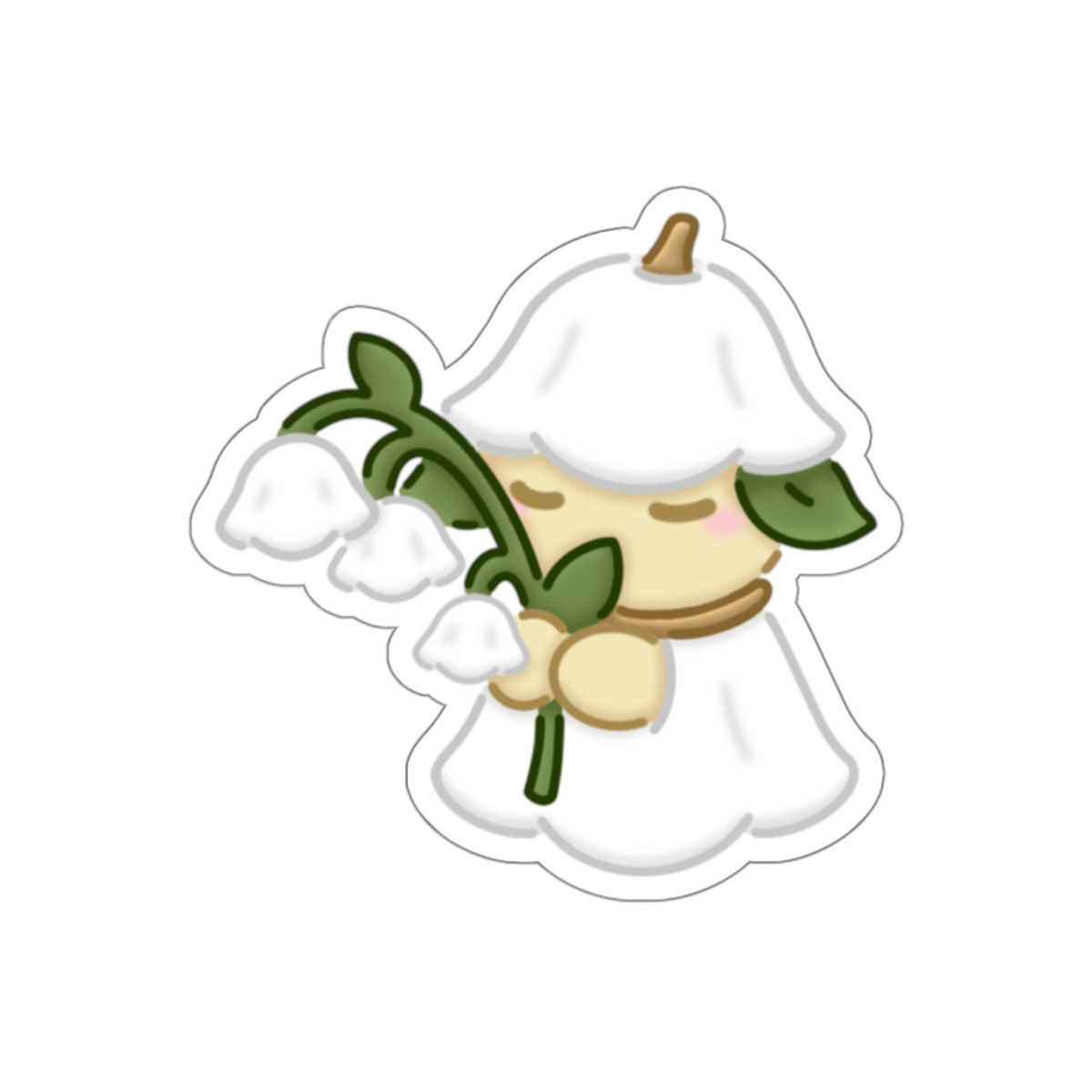 Lily of the Valley Plantie Die-Cut Stickies