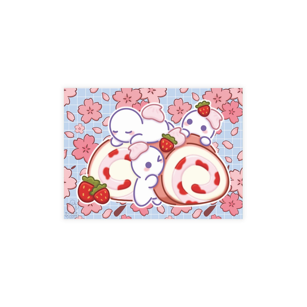 Thumbnail: Strawberry Roll Postcard Bundles