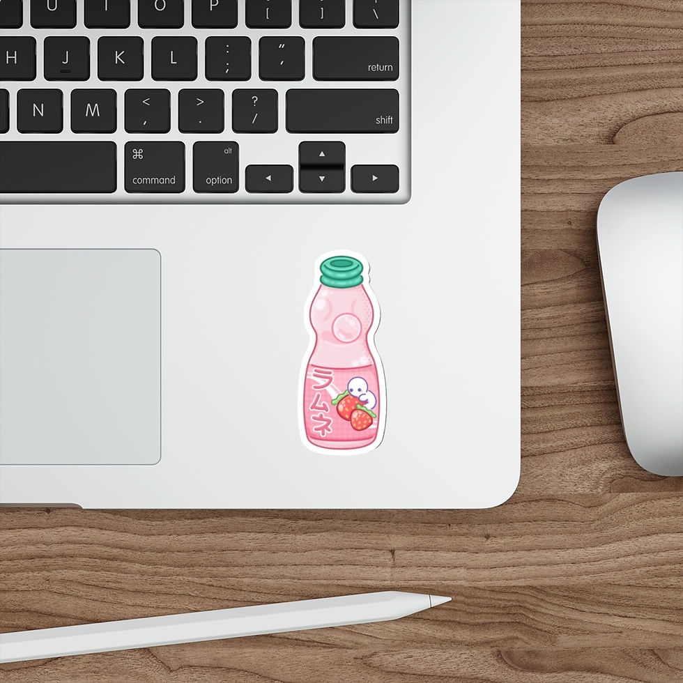 Thumbnail:  Bubble Berry Ramune Die-Cut Stickies