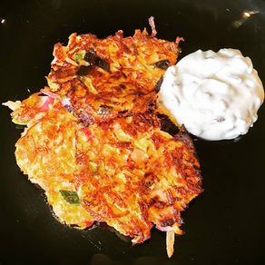 Gemüsepuffer mit Radieschen