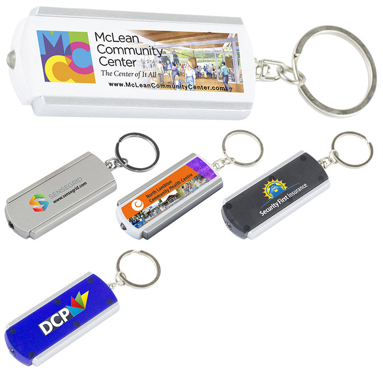 "Voyager FC" PhotoImage ® Full Color Imprint Slim Keyholder Keylight with