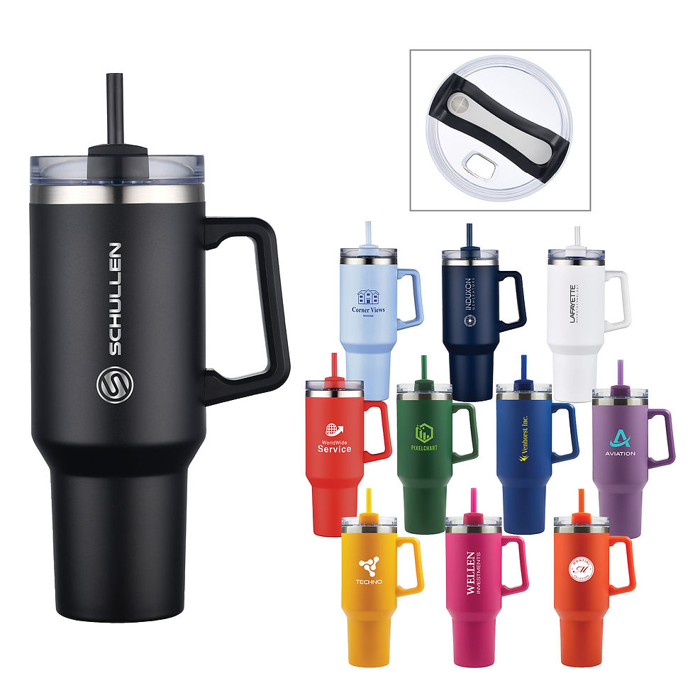 Thumbnail: Lucas 40 oz. Double Wall, Stainless Steel Travel Mug