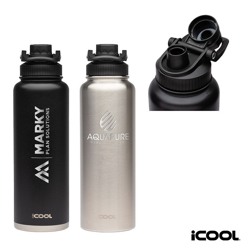 iCOOL® Durango 40 oz. Double Wall, Stainless Steel Water Bottle