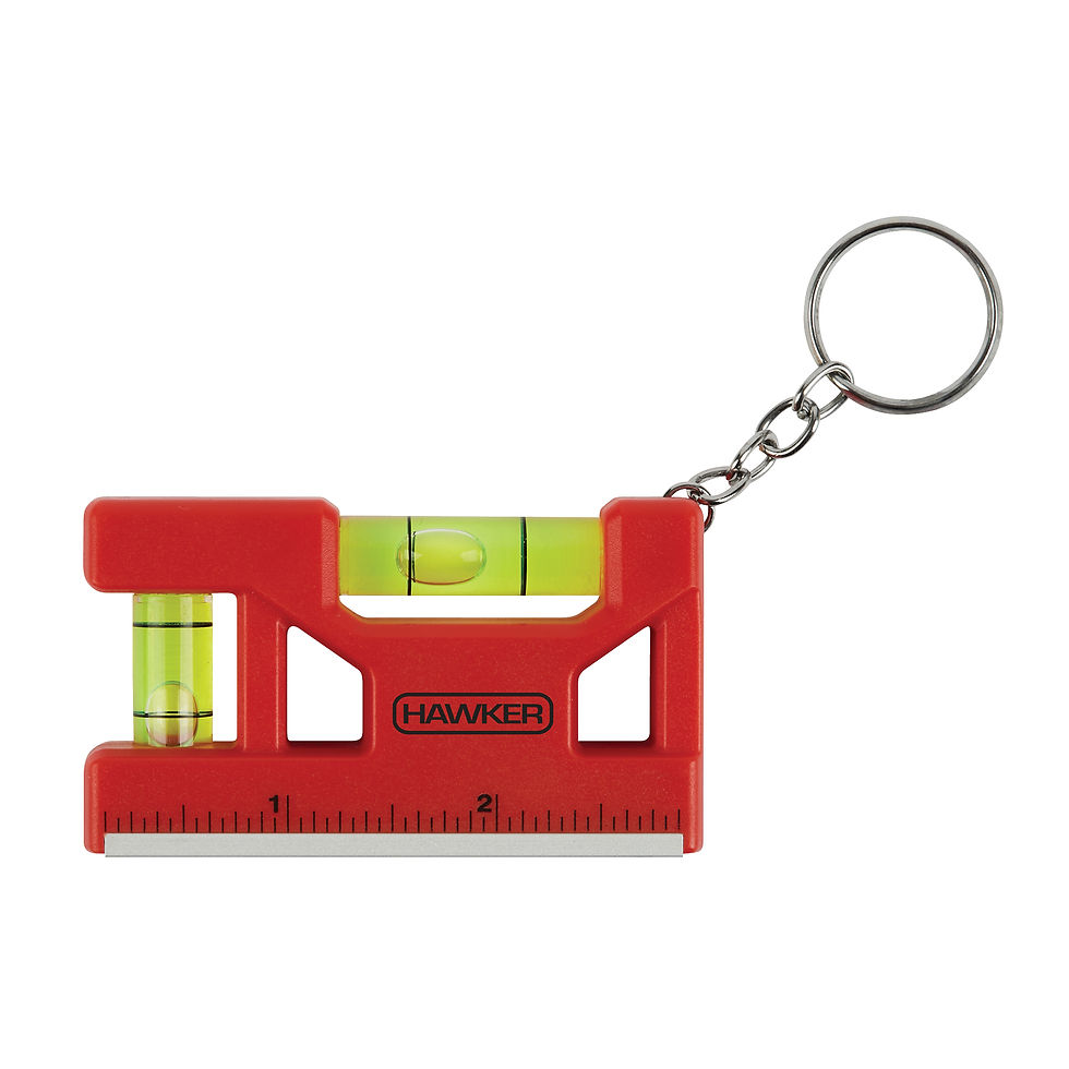 Thumbnail: Hank 3" Level / Ruler Keyring