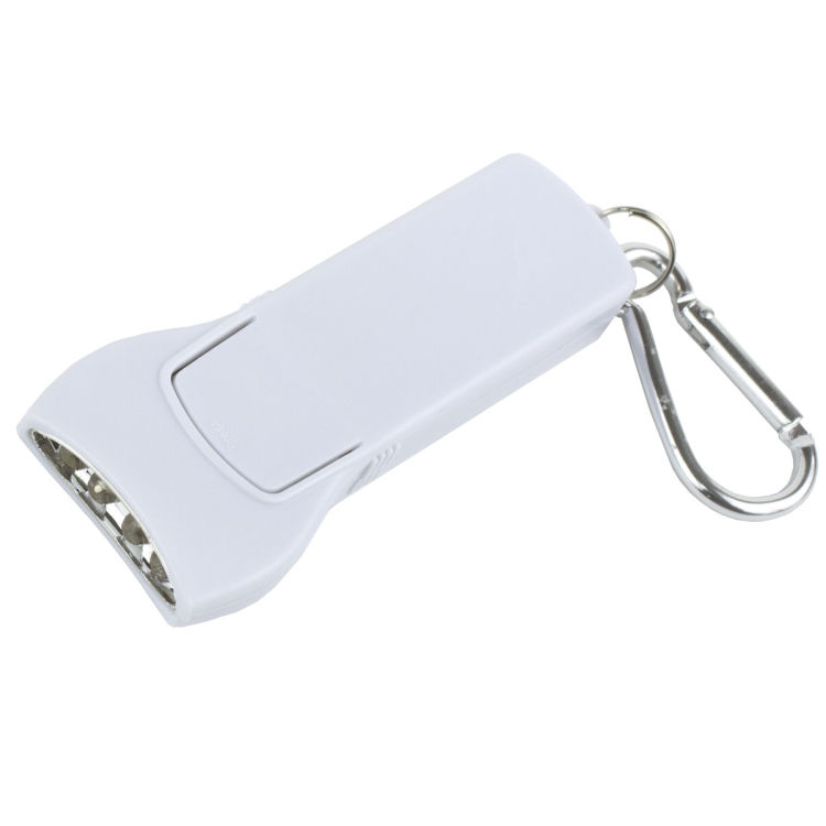 Thumbnail: "Beamer" 4 LED Keyholder Keylite with Carabiner Clip (Photoimage Full Color)