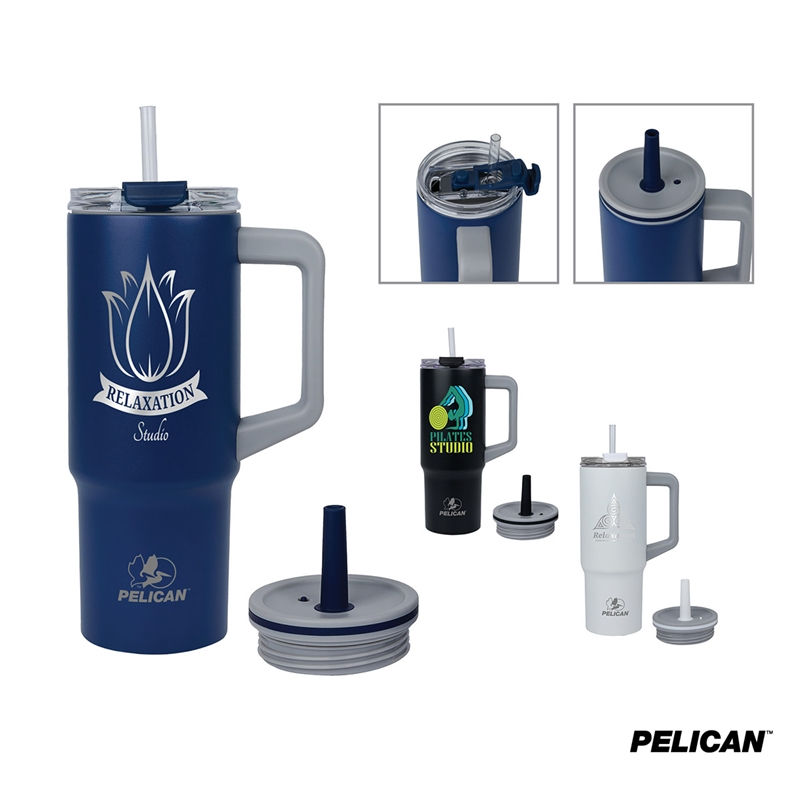 Pelican Dayventure™ 24 oz. Recycled Double Wall Stainless Steel Double Lid