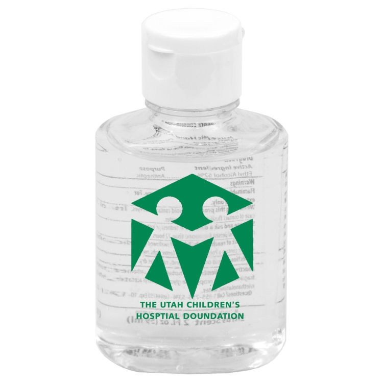 Thumbnail: 2.0 oz Hand Sanitizer Antibacterial Gel in Flip Top Squeeze Bottle (PhotoImage