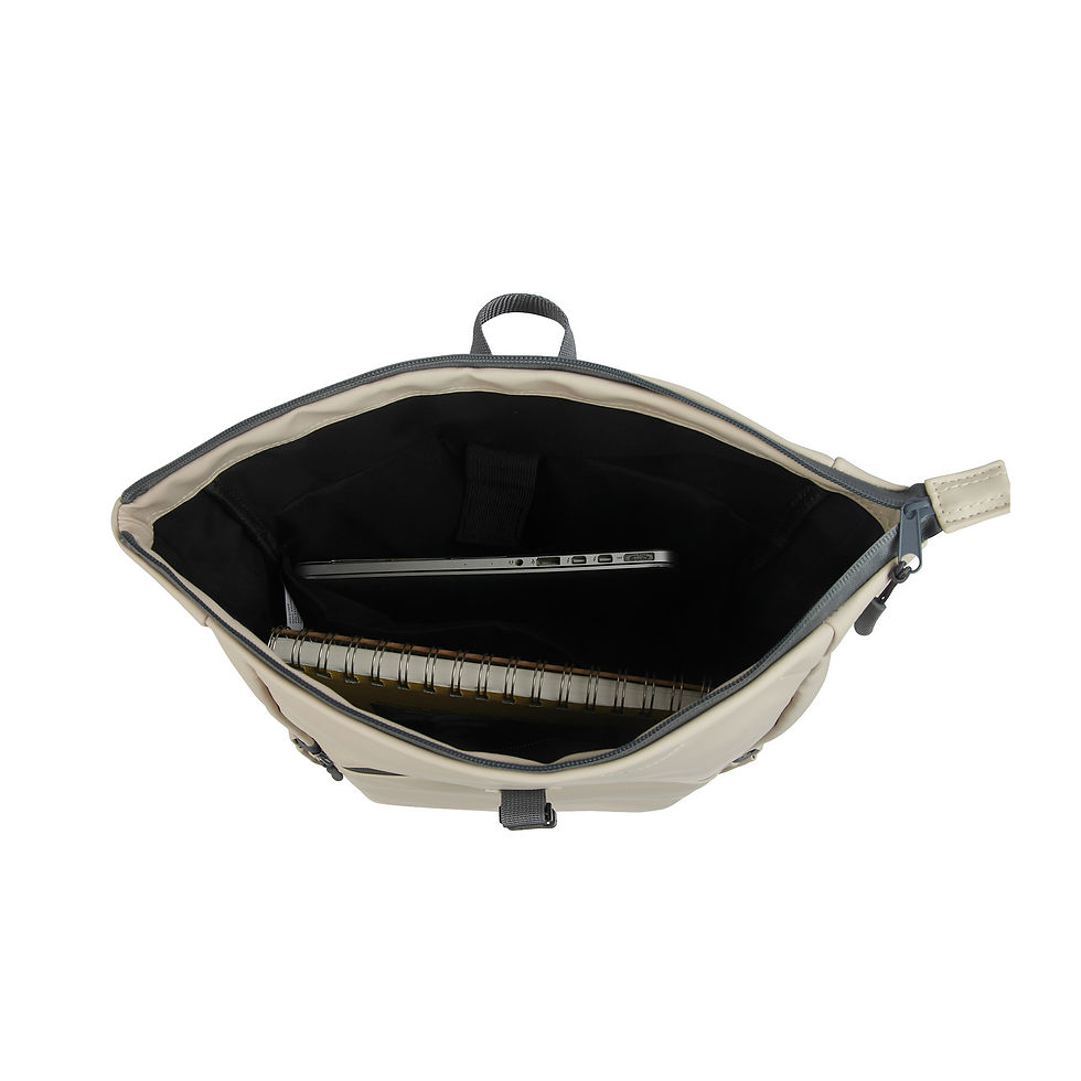 Thumbnail: Casey PU Roll-Top Laptop Backpack
