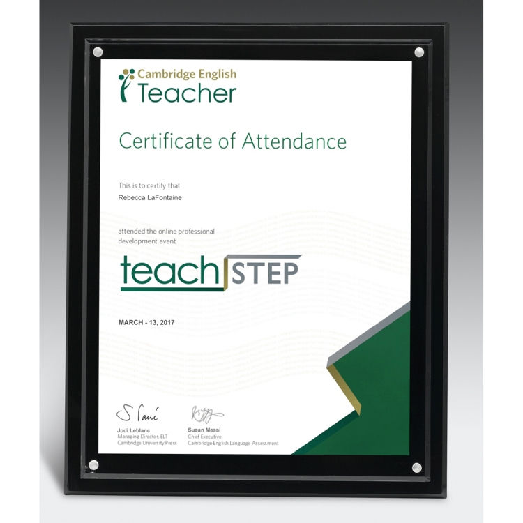 Thumbnail: Magnetic Certificate Holder - 8 1/2" x 11" Insert
