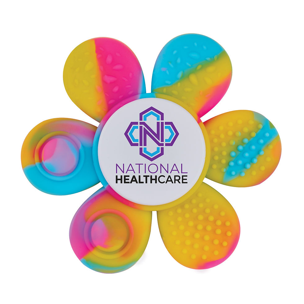 Thumbnail: Fafa Flower-Shaped Tactile Fidget Spinner