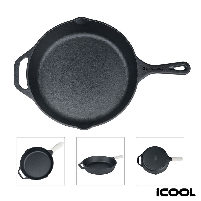iCOOL® Anchorage 10â Cast Iron Skillet / Frying Pan