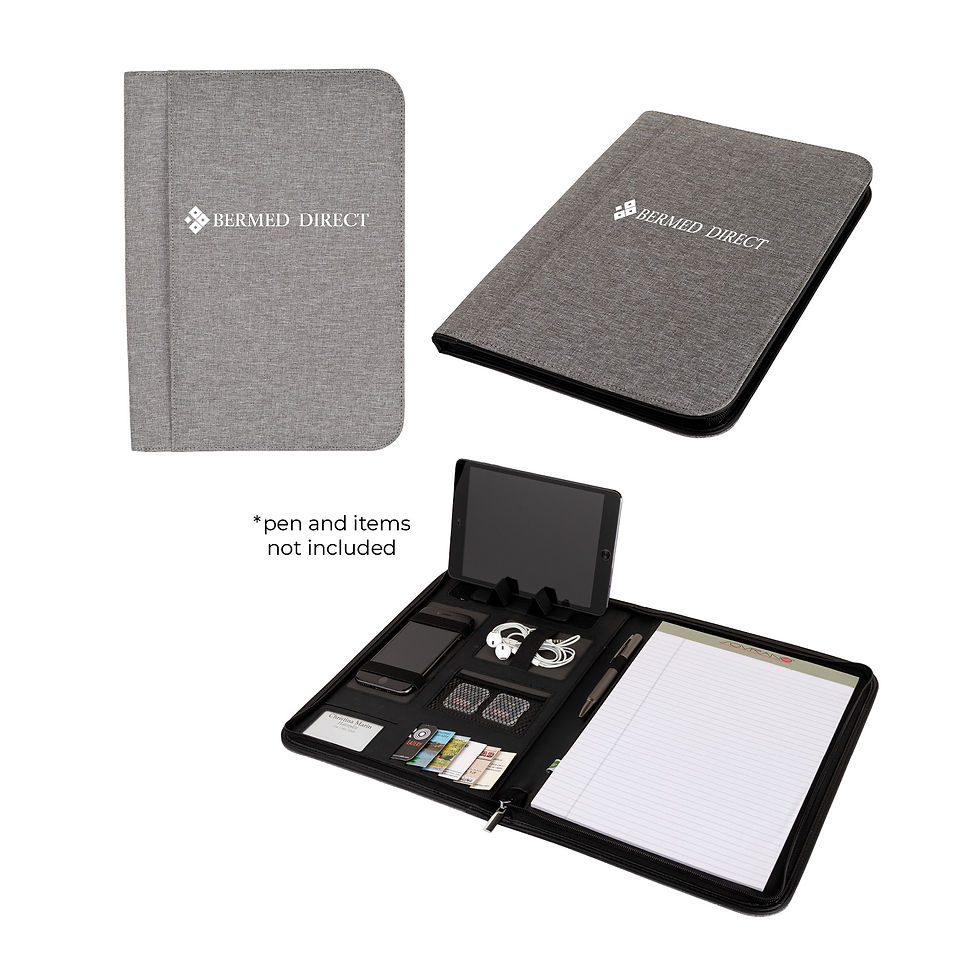Thumbnail: Sterling RPET Zippered Letter Size Padfolio