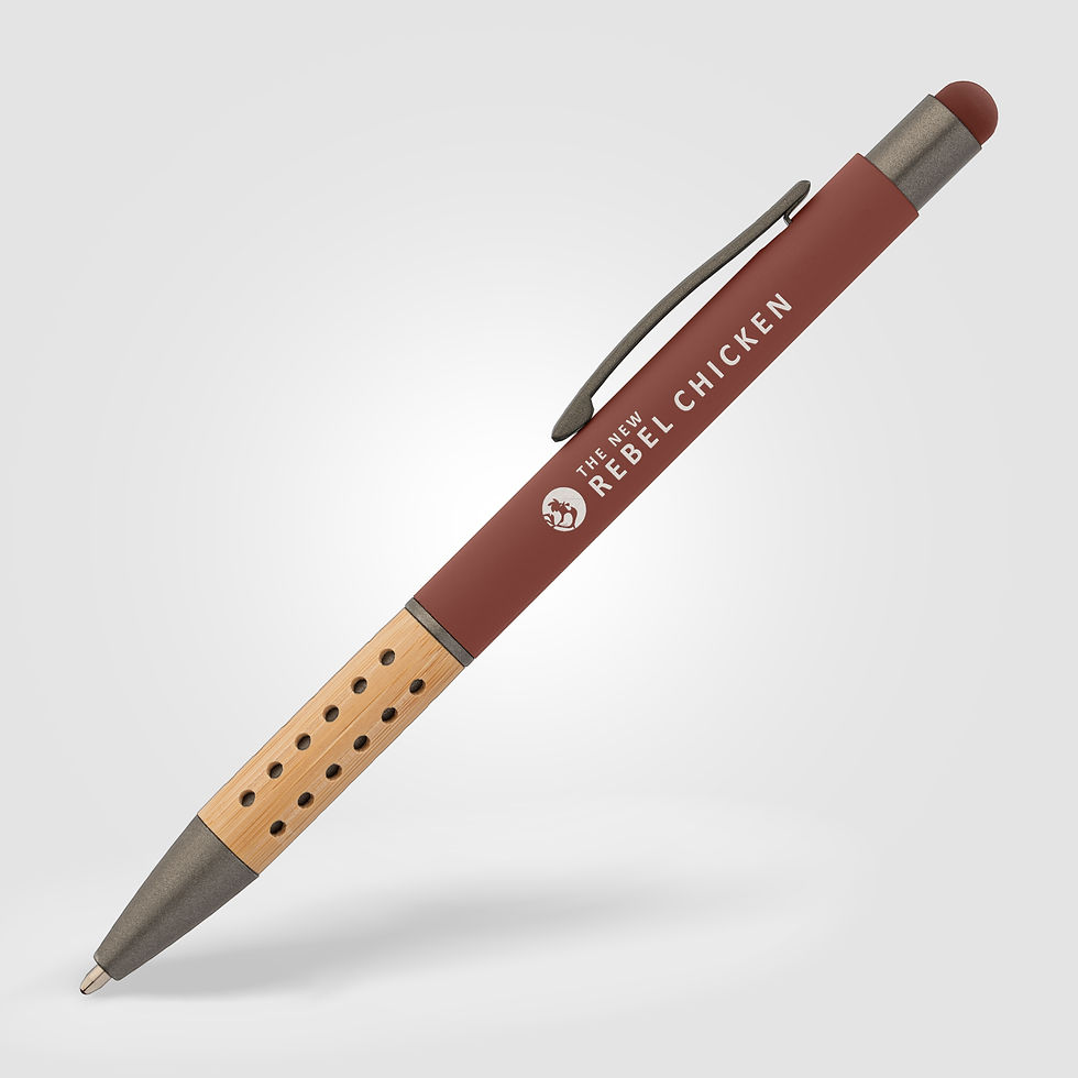 Thumbnail: Bowie Bamboo Grip Stylus Pen