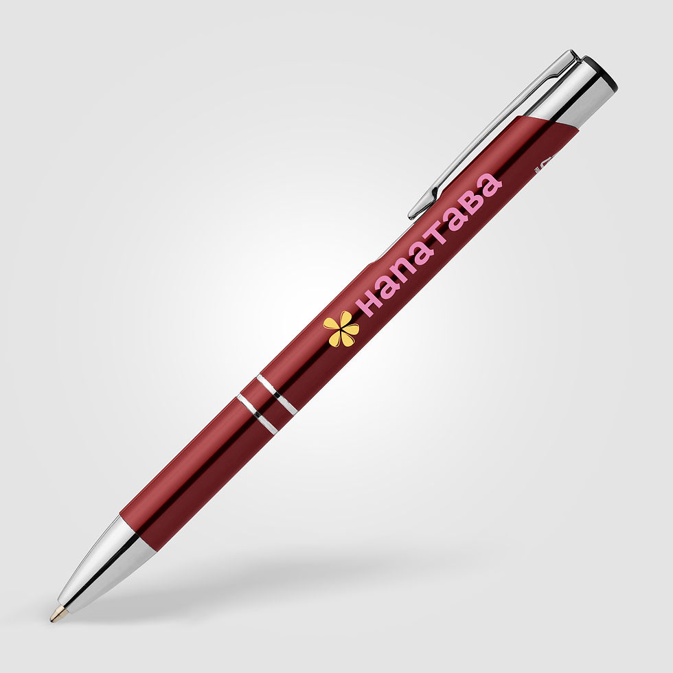 Thumbnail: Crosby Recycled Aluminum Metallic Chrome Trim Pen
