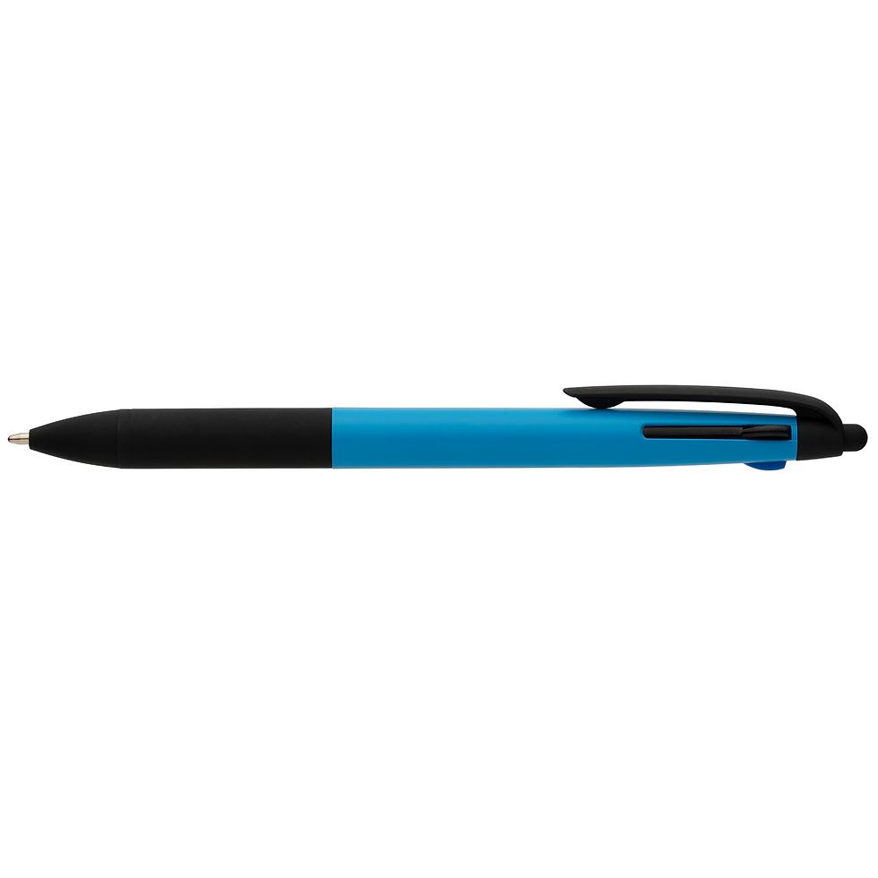 Thumbnail: Malta Recycled Plastic 3-in-1 Stylus Neon Grip Multi-Ink Pen
