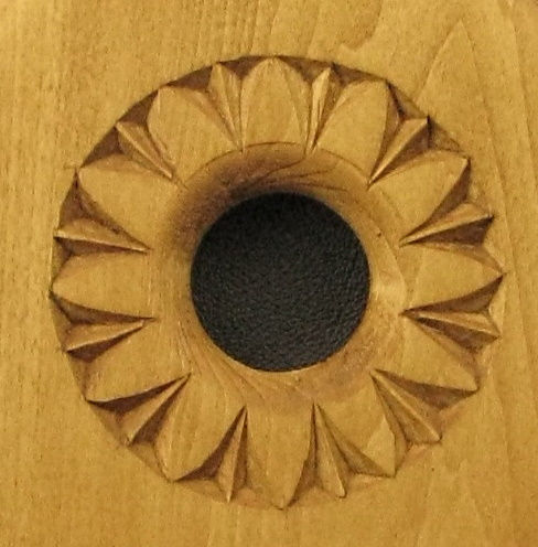 Thumbnail: Chip Carved Fireplace Bellows - Rosette #11