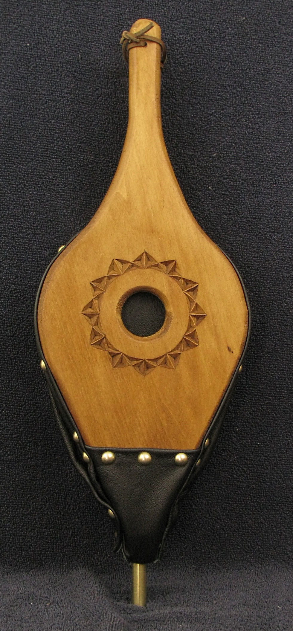 Thumbnail: Chip Carved Fireplace Bellows - Rosette #7