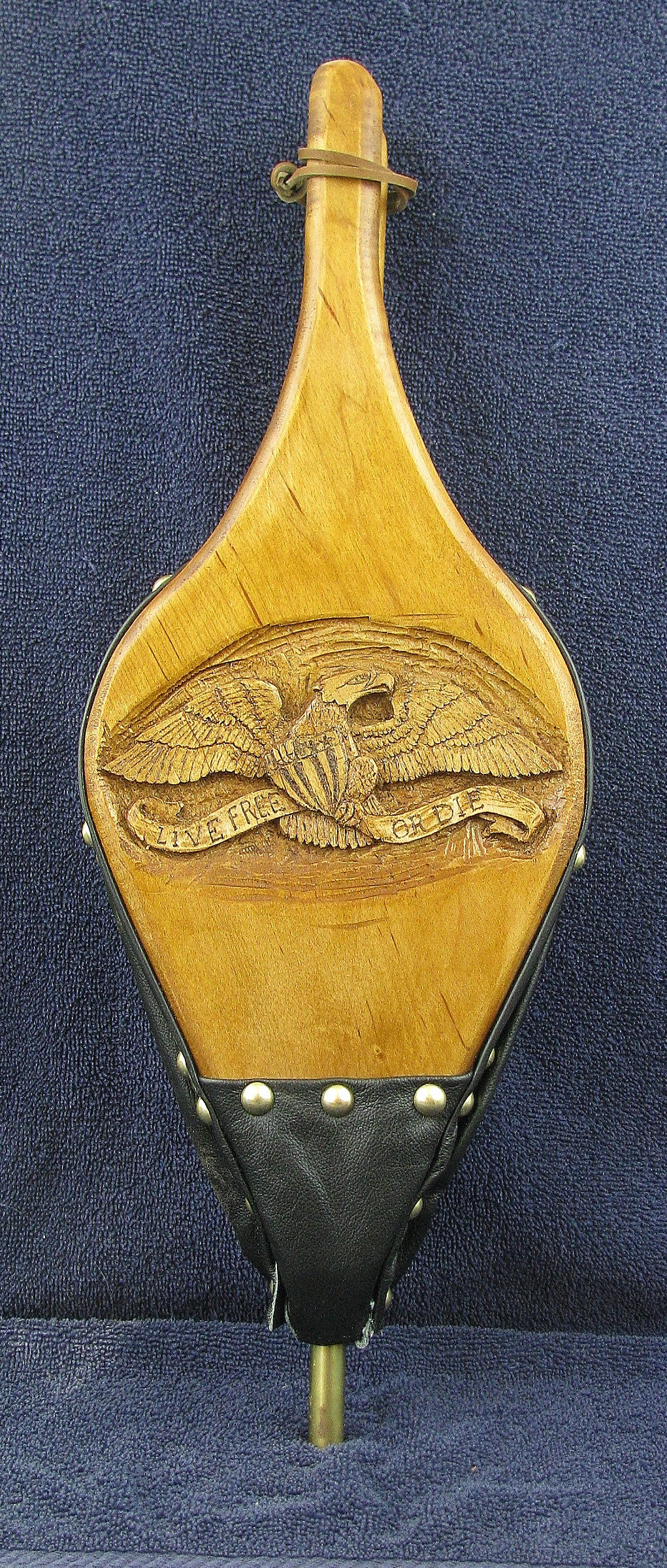 Handcarved Eagle Fireplace Bellows