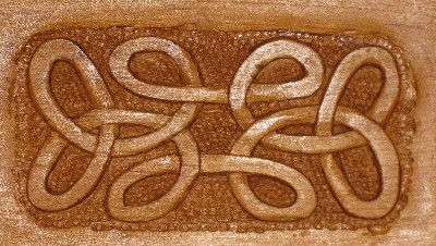 celtic cradle carving