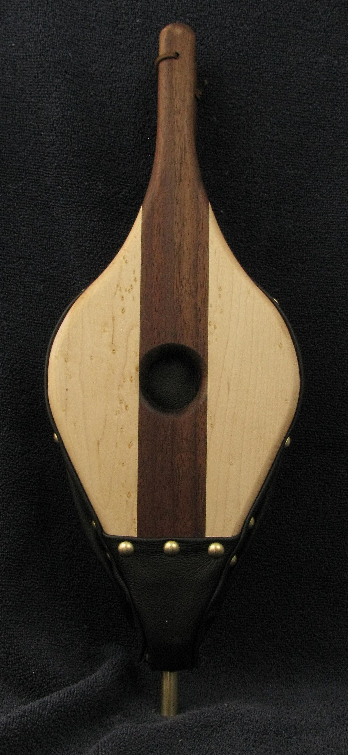Walnut & Birdseye Maple Fireplace Bellows