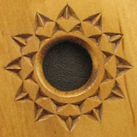 Thumbnail: Chip Carved Fireplace Bellows - Rosette #10