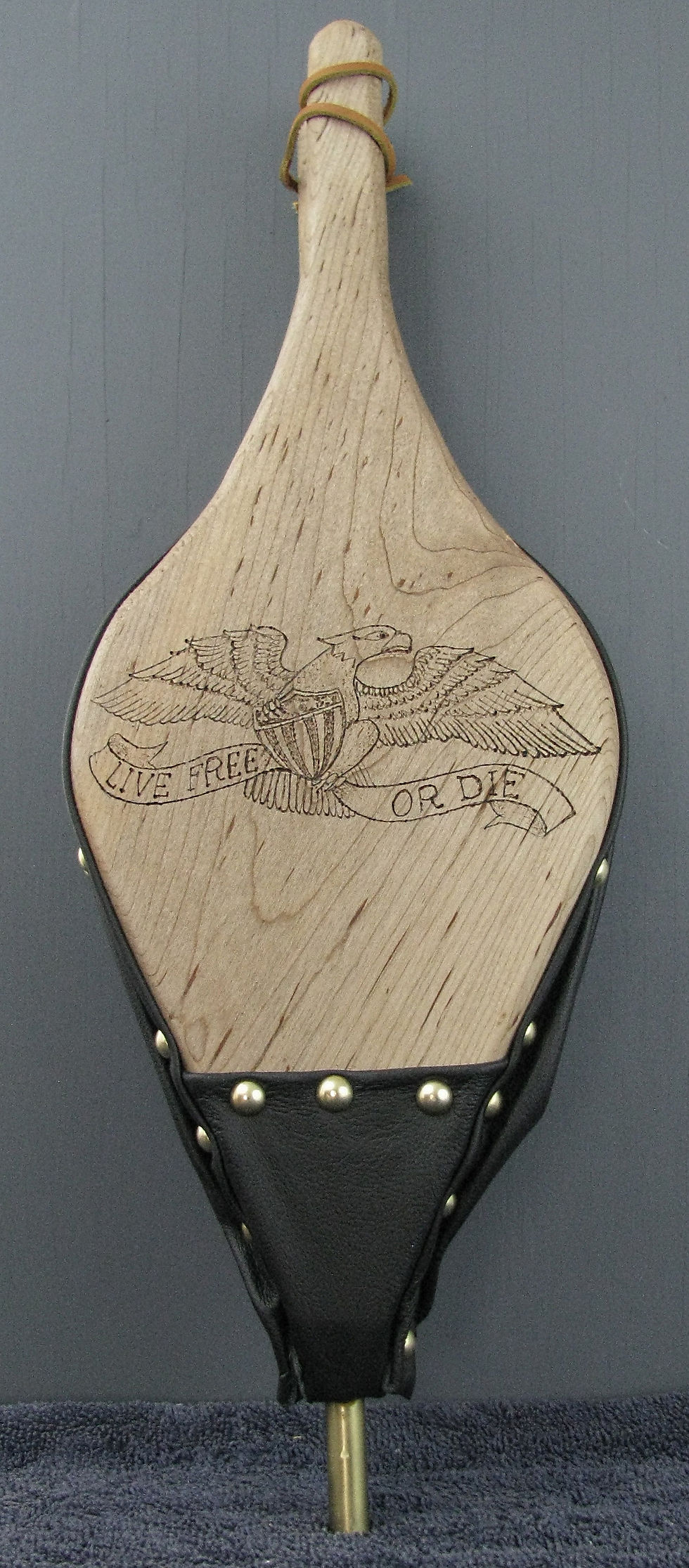 Woodburned Eagle Fireplace Bellows