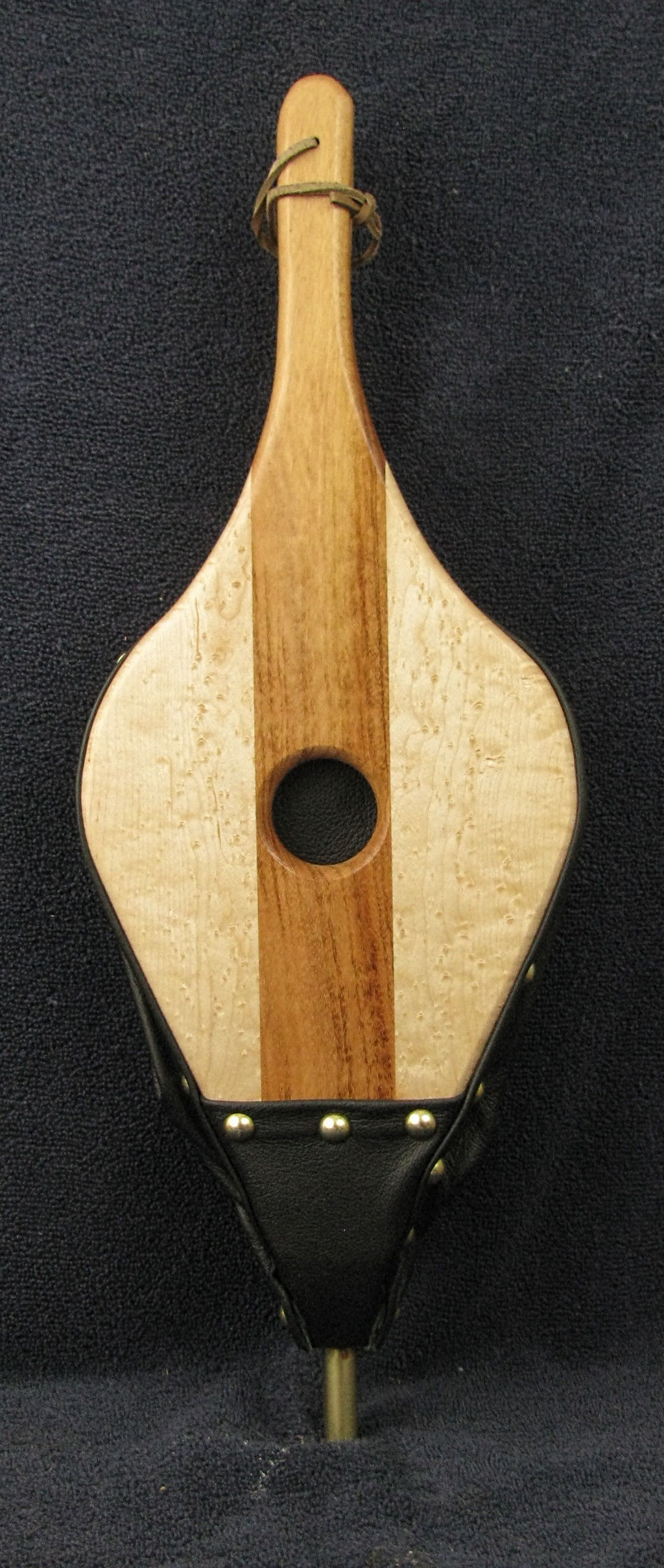 Goncalo Alves and Birdseye Maple Fireplace Bellows