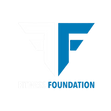 Blue and white logo