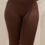 Thumbnail: Brown seamless waist and butt sculpture leggings