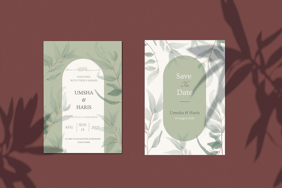 Thumbnail: Nikkah Invite - Botanic