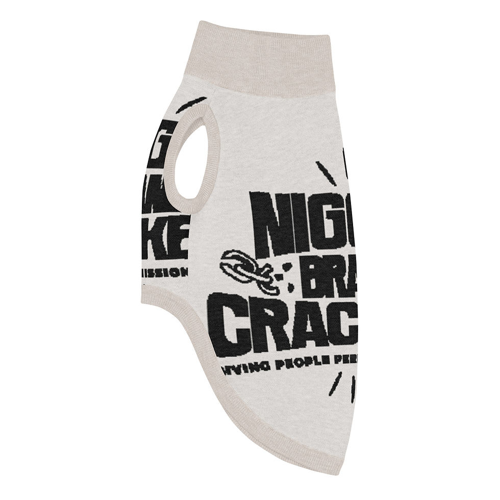 Thumbnail: Niggaz Brand Crackers Knitted pet sweater