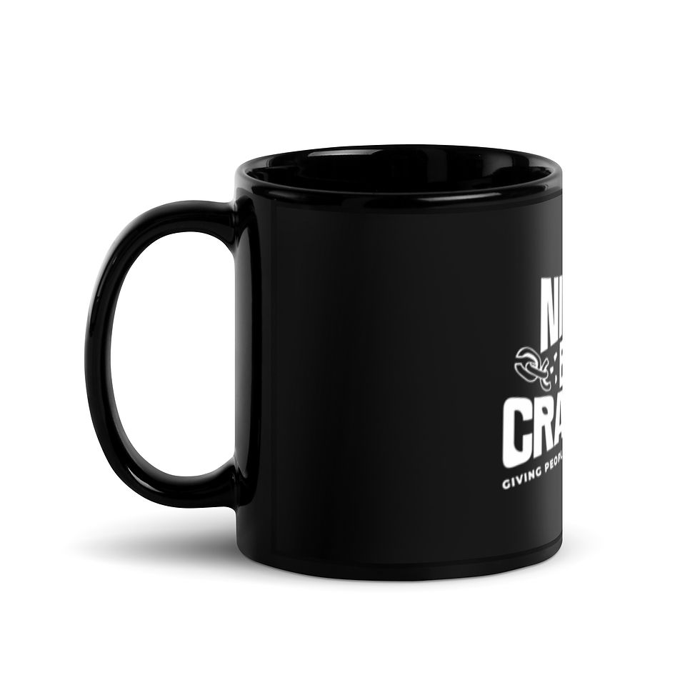 Thumbnail: Niggaz Brand Crackers Black Glossy Mug