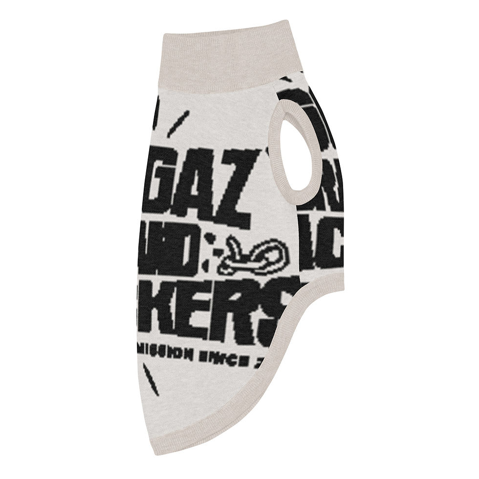 Thumbnail: Niggaz Brand Crackers Knitted pet sweater