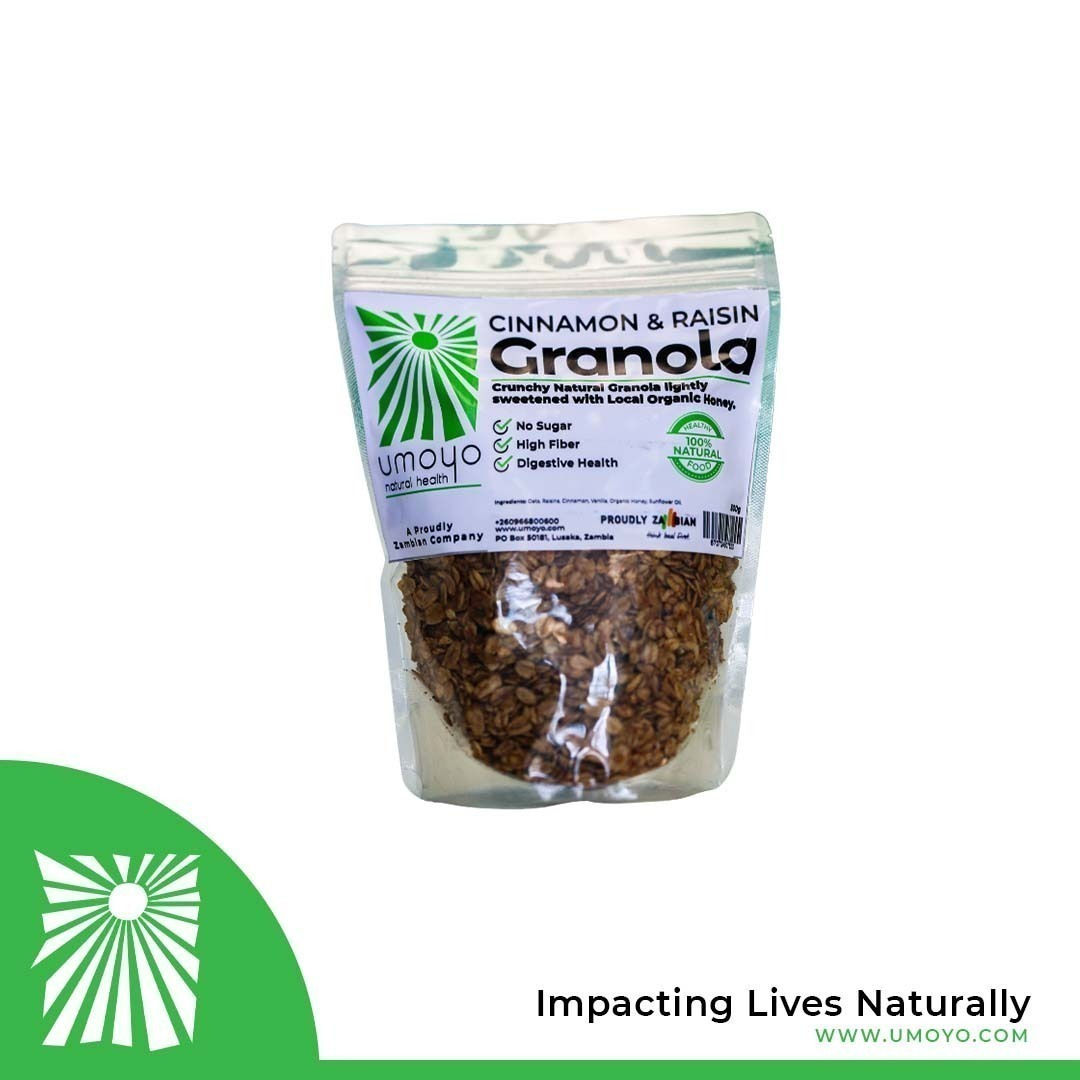 Umoyo Natural Health Cinnamon & Raisin Granola - 500g