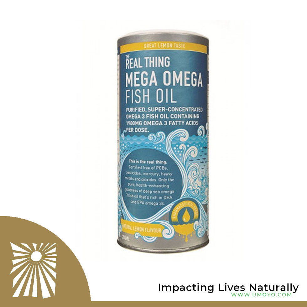 The Real Thing Mega Omega Fish Oil (Lemon) - 200ml