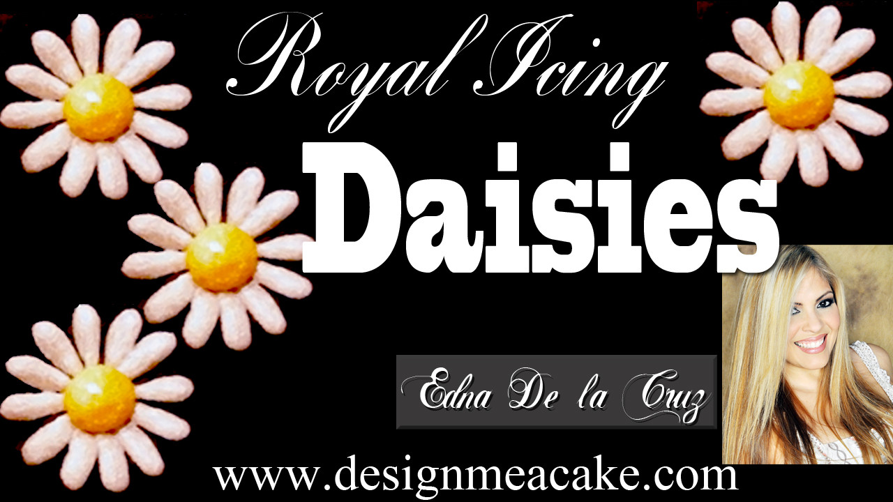 Learn to make Royal Icing Daisies