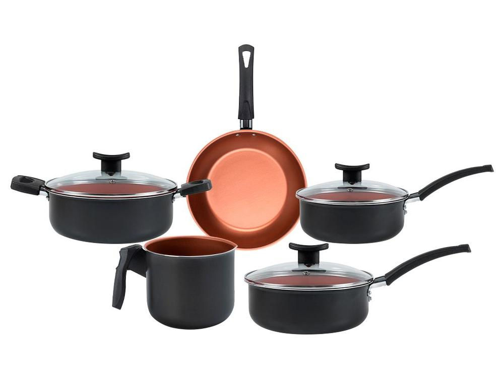 Jogo de Panelas Brinox Topázio Antiaderente – 5 Peças