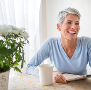 Woman with Digital Tablet