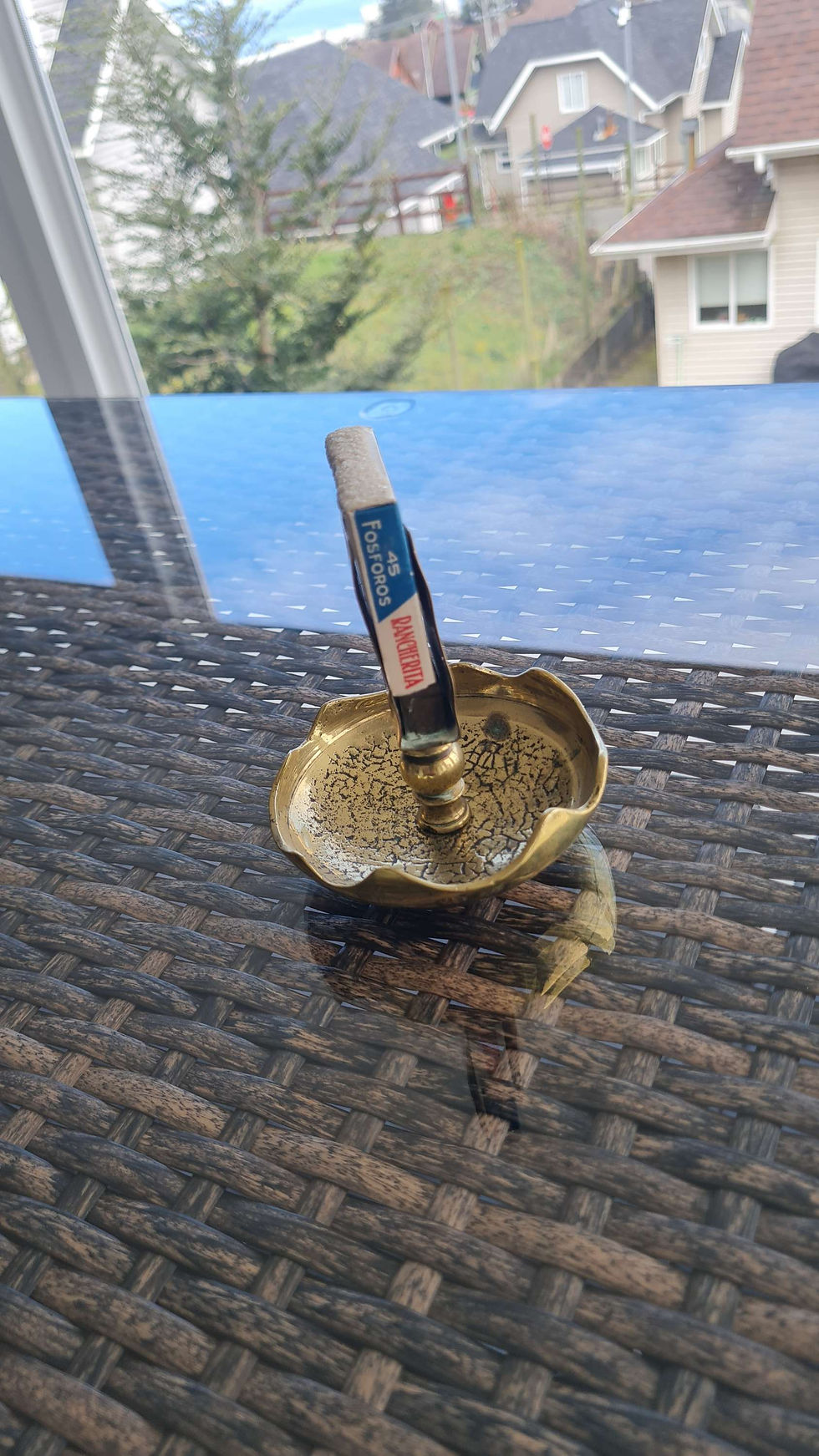 Miniatura: Porta fósforos de Bronce