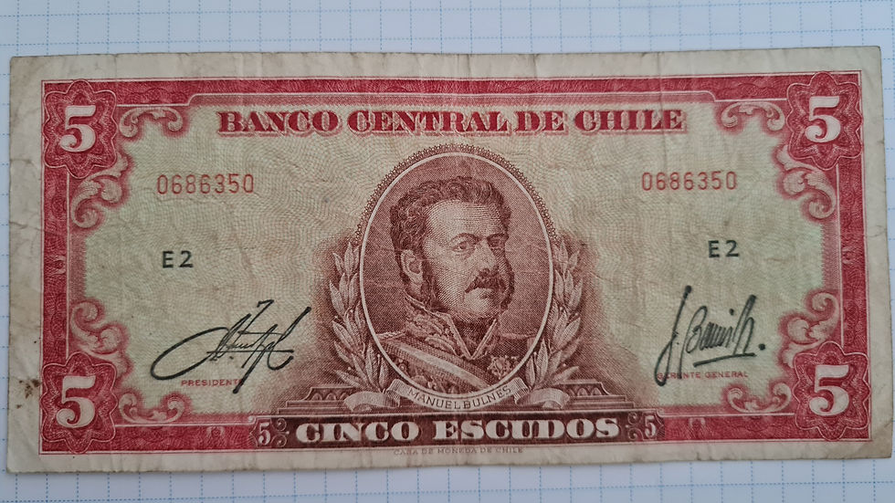 Miniatura: Collección de billetes Chilenos