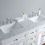 Thumbnail: Genevieve 60" White Double Vanity & Shutter Double Doors Dual Sinks